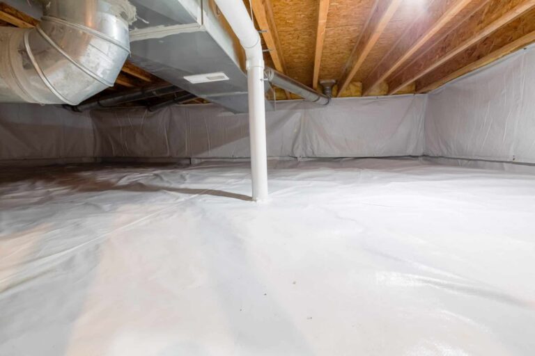 Crawl,Space,Fully,Encapsulated,With,Thermoregulatory,Blankets,And,Dimple,Board. - PierMagic®